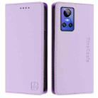 For Realme GT Neo 3 RC01 Dual-Folded Magnetic Suction RFID Leather Phone Case(Light Purple) - 2