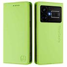 For Realme GT5 5G / GT5 5G 240W RC01 Dual-Folded Magnetic Suction RFID Leather Phone Case(Grass Green) - 2