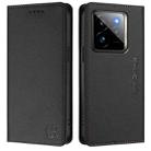 For Realme GT 7 Pro 5G RC01 Dual-Folded Magnetic Suction RFID Leather Phone Case(Black) - 2