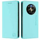 For Realme P1 Pro RC01 Dual-Folded Magnetic Suction RFID Leather Phone Case(Mint Green) - 2