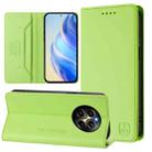 For Realme P1 Pro RC01 Dual-Folded Magnetic Suction RFID Leather Phone Case(Grass Green) - 1