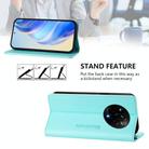 For Realme 14 Pro 5G RC01 Dual-Folded Magnetic Suction RFID Leather Phone Case(Mint Green) - 3