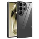 For Samsung Galaxy S25 Ultra 5G Litchi Texture TPU Hybrid Acrylic Phone Case(Black) - 1