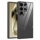 For Samsung Galaxy S23 Ultra 5G Litchi Texture TPU Hybrid Acrylic Phone Case(Black) - 1