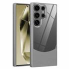 For Samsung Galaxy S22 Ultra 5G Litchi Texture TPU Hybrid Acrylic Phone Case(Grey) - 1