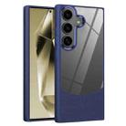For Samsung Galaxy S24+ 5G Litchi Texture TPU Hybrid Acrylic Phone Case(Blue) - 1