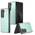For Samsung Galaxy Z Fold Special Black Frame Colorful Glitter Phone Case(Light Green) - 1