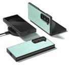 For Samsung Galaxy Z Fold Special Black Frame Colorful Glitter Phone Case(Light Green) - 2