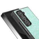 For Samsung Galaxy Z Fold Special Black Frame Colorful Glitter Phone Case(Light Green) - 3