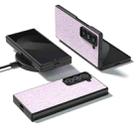 For Samsung Galaxy Z Fold Special Black Frame Colorful Glitter Phone Case(Glitter Pink) - 2