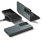 For Samsung Galaxy Z Fold Special Black Frame Colorful Glitter Phone Case(Black Green) - 2