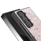 For Samsung Galaxy Z Fold Special Black Frame Glitter Shockproof Phone Case(Gold Pink) - 3