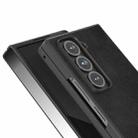 For Samsung Galaxy Z Fold Special Black Edge Two-color Calf Texture PU Phone Case(Black) - 3