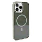 For iPhone 15 Pro Max Metal Lens Frame MagSafe Phone Case(Grey) - 1