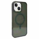 For iPhone 15 Plus Metal Lens Frame MagSafe Phone Case(Dark Grey) - 1