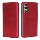 For Sony Xperia 1 VI Cow Texture Magnetic Leather Phone Case(Red) - 1