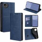 For Sharp Aqous wish5 Cow Texture Magnetic Leather Phone Case(Blue) - 1