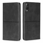 For Rakuten Hand 5G Cow Texture Magnetic Leather Phone Case(Black) - 1