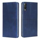 For Rakuten Hand 5G Cow Texture Magnetic Leather Phone Case(Blue) - 1