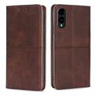 For Fujitsu Arrows We2 Cow Texture Magnetic Leather Phone Case(Dark Brown) - 1