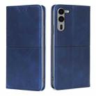 For Fujitsu Arrows We2 Plus Cow Texture Magnetic Leather Phone Case(Blue) - 1