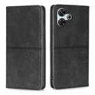 For Redmi 13 4G Cow Texture Magnetic Leather Phone Case(Black) - 1