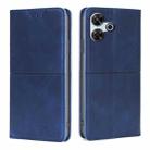 For Redmi 13 4G Cow Texture Magnetic Leather Phone Case(Blue) - 1