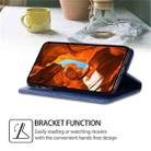 For Redmi Note 14 4G 164.84mm Cow Texture Magnetic Leather Phone Case(Blue) - 3