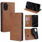 For Redmi A5 4G 171.7mm Cow Texture Magnetic Leather Phone Case(Light Brown) - 1