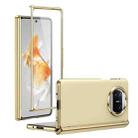 For Huawei Mate X3 Integrated AG Frosted Vacuum Plating Phone Case(Gold) - 1