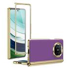 For Huawei Mate X5 Integrated AG Frosted Vacuum Plating Phone Case(Purple) - 1