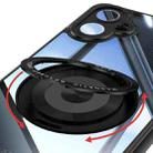 For Samsung Galaxy A06 4G 360 Holder MagSafe Acrylic Hybrid TPU Phone Case(Black) - 3