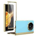 For Honor Magic V3 Integrated AG Frosted Vacuum Plating Phone Case(Ice Blue) - 1