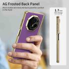 For Honor Magic V3 Integrated AG Frosted Vacuum Plating Phone Case(Purple) - 2