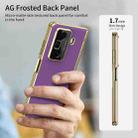 For Honor Magic Vs3 Integrated AG Frosted Vacuum Plating Phone Case(Purple) - 2