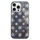 For iPhone 16 Pro Max Double Layer IMD Pattern TPU Phone Case(Snowflake) - 1