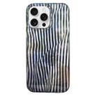 For iPhone 16 Pro Double Layer IMD Pattern TPU Phone Case(Pleated Paper Stripes) - 1