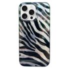 For iPhone 15 Pro Max Double Layer IMD Pattern TPU Phone Case(Zebra Print) - 1