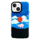 For iPhone 15 Double Layer IMD Pattern TPU Phone Case(Balloon Pig) - 1