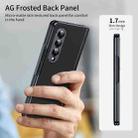 For Samsung Galaxy Z Fold4 Integrated AG Frosted Vacuum Plating Phone Case(Black) - 2