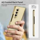 For Samsung Galaxy Z Fold4 Integrated AG Frosted Vacuum Plating Phone Case(Gold) - 2