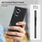 For Samsung Galaxy Z Fold5 Integrated AG Frosted Vacuum Plating Phone Case(Black) - 2