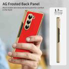 For Samsung Galaxy Z Fold5 Integrated AG Frosted Vacuum Plating Phone Case(Red) - 2