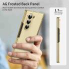 For Samsung Galaxy Z Fold5 Integrated AG Frosted Vacuum Plating Phone Case(Gold) - 2