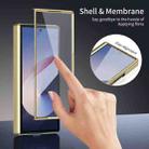 For Samsung Galaxy Z Fold5 Integrated AG Frosted Vacuum Plating Phone Case(Gold) - 3