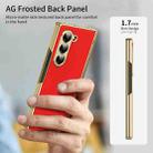 For Samsung Galaxy Z Fold6 Integrated AG Frosted Vacuum Plating Phone Case(Red) - 2