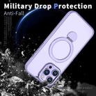 For iPhone 15 Pro Max Wing Series Gen2 MagSafe Metal Ring Holder Phone Case(Light Purple) - 3