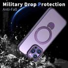 For iPhone 15 Pro Wing Series Gen2 MagSafe Metal Ring Holder Phone Case(Dark Purple) - 3