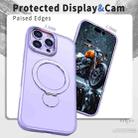 For iPhone 14 Pro Max Wing Series Gen2 MagSafe Metal Ring Holder Phone Case(Light Purple) - 3