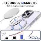 For iPhone 14 Plus Wing Series Gen2 MagSafe Metal Ring Holder Phone Case(Transparent) - 2